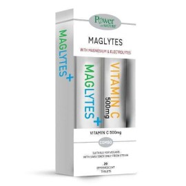 Power of Nature Maglytes+& Vitamin-C 500 mg 20 αναβράζοντα δισκία