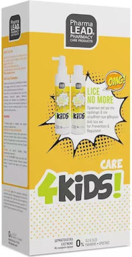 Pharmalead Λοσιόν & Σαμπουάν για Πρόληψη Ενάντια στις Ψείρες Lice No More για Παιδιά 250ml 2τμχ