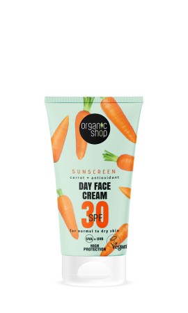 Organic Shop Sunscreen Body Lotion Carrot + Antioxidant SPF30 150 ml