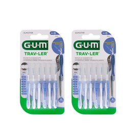 GUM Trav-Ler Interdental 0.6 mm 12 brushes (Sticker-50% στη 2η συσκευασία)