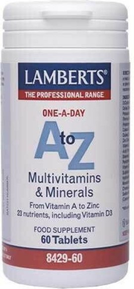 Lamberts A to Z Multivitamins & Minerals 60 tabs