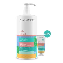 Pharmasept – Kid Care Soft Bath Παιδικό Αφρόλουτρο 1lt & Κρέμα Κατά Ραγάδων 30ml