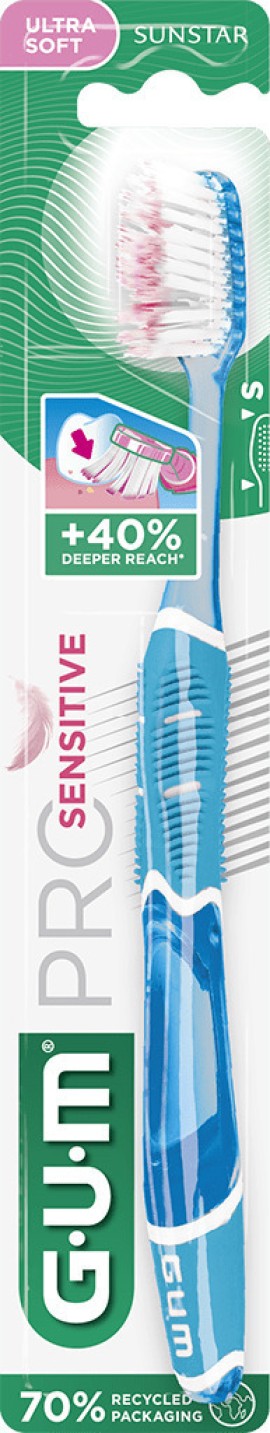 GUM Pro Sensitive Compact Οδοντόβουρτσα Ultra Soft